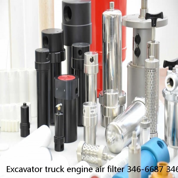Excavator truck engine air filter 346-6687 346-6688 #1 image